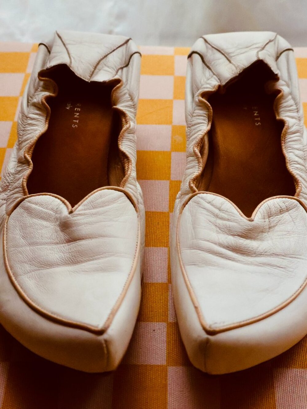 ✨ Rare Italian Leather "Trans - Parents" Heart Vamp Mules – Size 38 - Picture 9 of 13